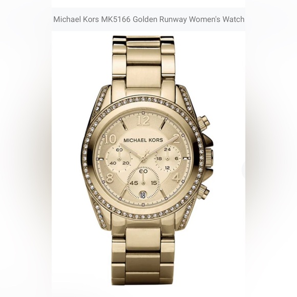 Michael Kors Golden Runway Women’s Watch - Picture 1 of 11